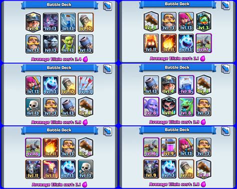 Best Top Ladder decks .